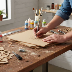 Kit 3 Placas MDF 3mm 90x60cm Artesanato Decoração Laser