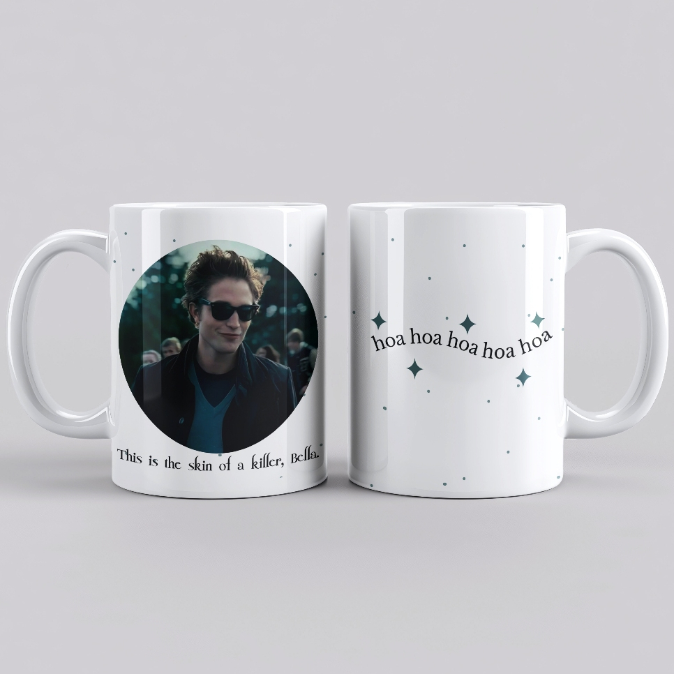Caneca Porcelana Literátia Twilight Crepusculo Edward Cullen