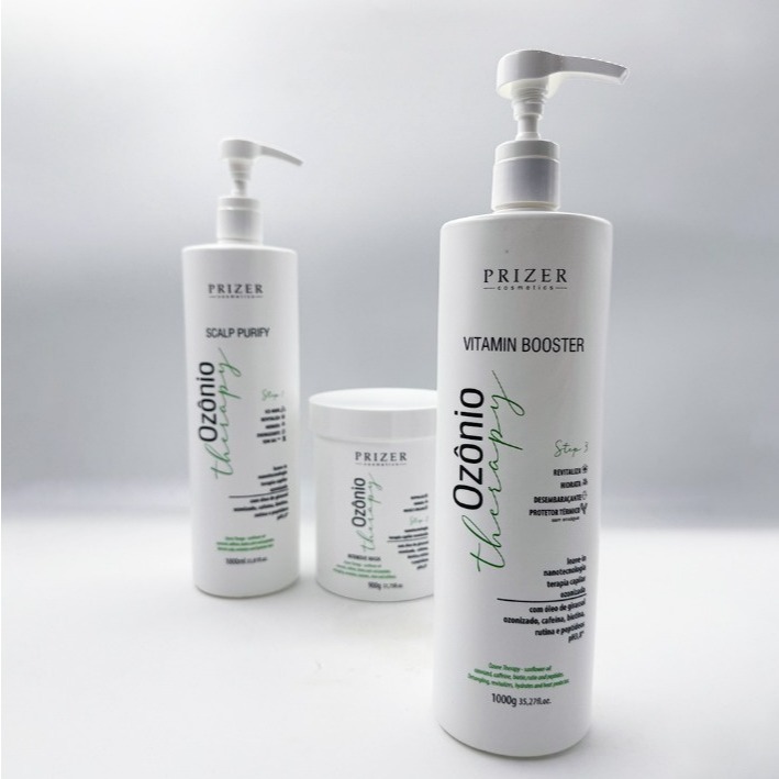 Detox Ozônio Therapy Kit 3 Passos Profissional 1L Prizer