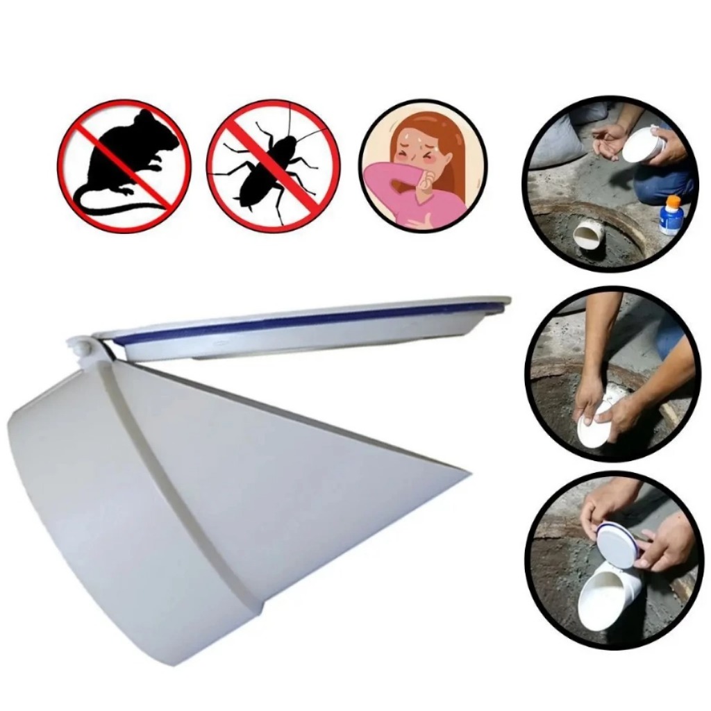 Válvula de Retenção Branca 100mm Valeplast – Evita Refluxo e Mau Cheiro