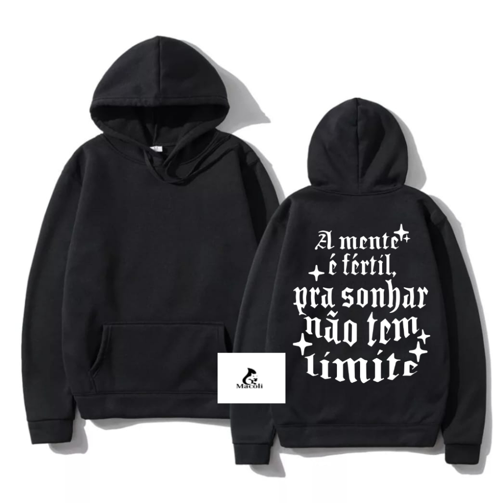 Moletom Canguru Mc Kevin Esquece Homenagem Blusa Unissex Capuz e Bolso Funk A Mente é Fértil em Oferta na Shopee