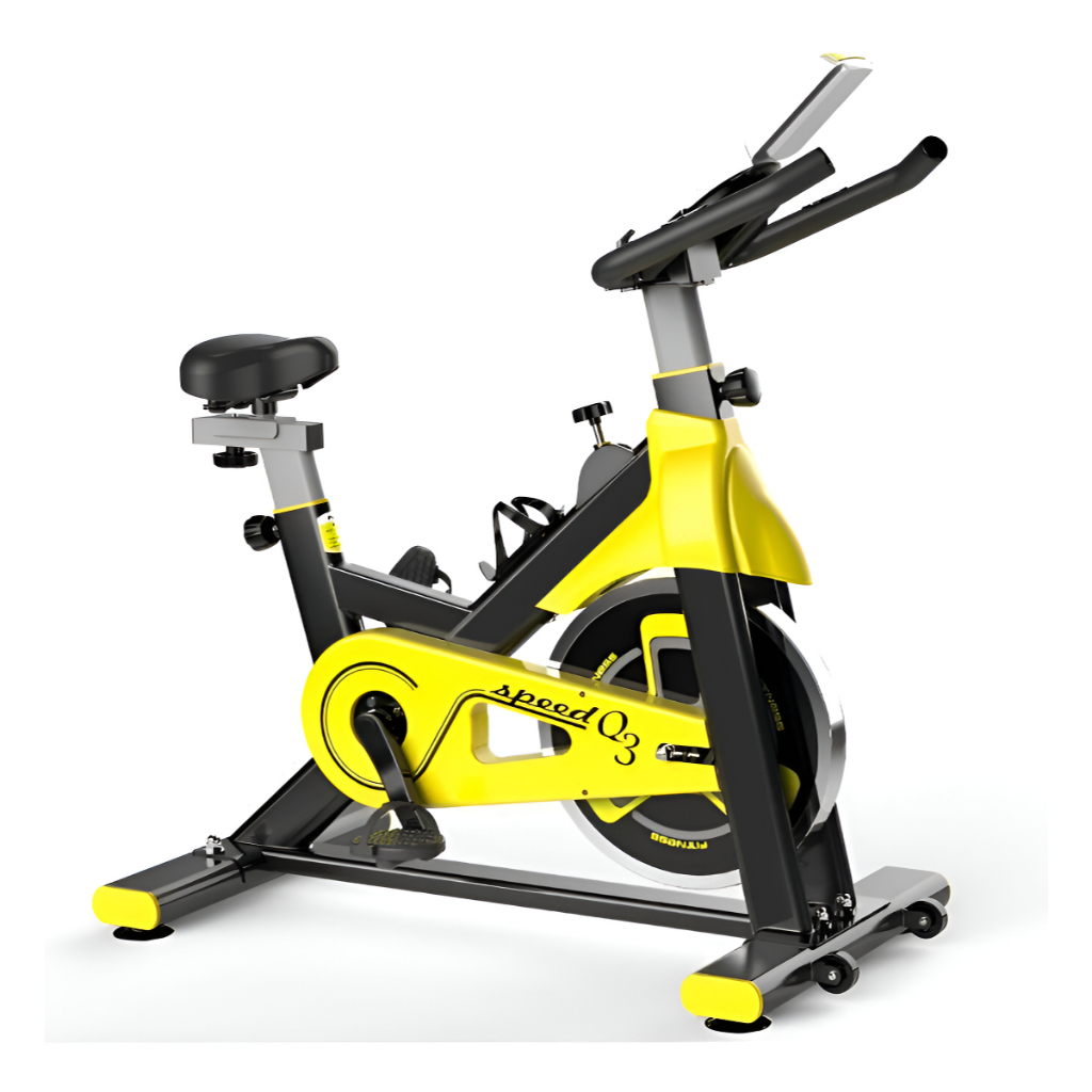Bicicleta Spinning Ergométrica Ergonômica Para Exercícios Com Monitor Profissional Sport Suporta até 120kg