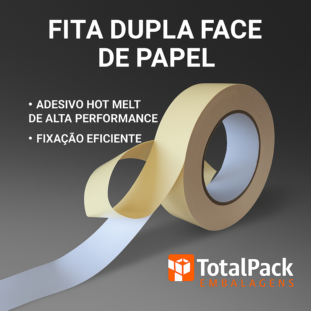 Fita Dupla Face Papel Branco 36X30 Liner Amarelo em Oferta na Shopee