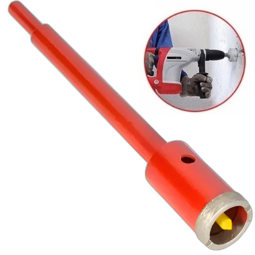 Broca Serra Copo Diamantada Ø 35mm Haste Guia Alvenaria Porcelanato Parede Piso Concreto Cerâmica em Oferta na Shopee