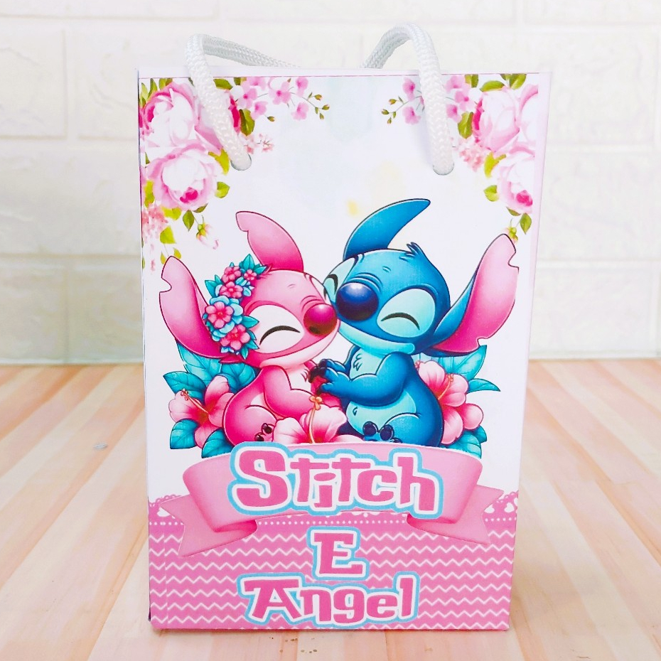 Sacolinha Surpresa Personalizada Stitch e Angel 10X15X4 Lembrancinha PEGUE E MONTE em Oferta na Shopee