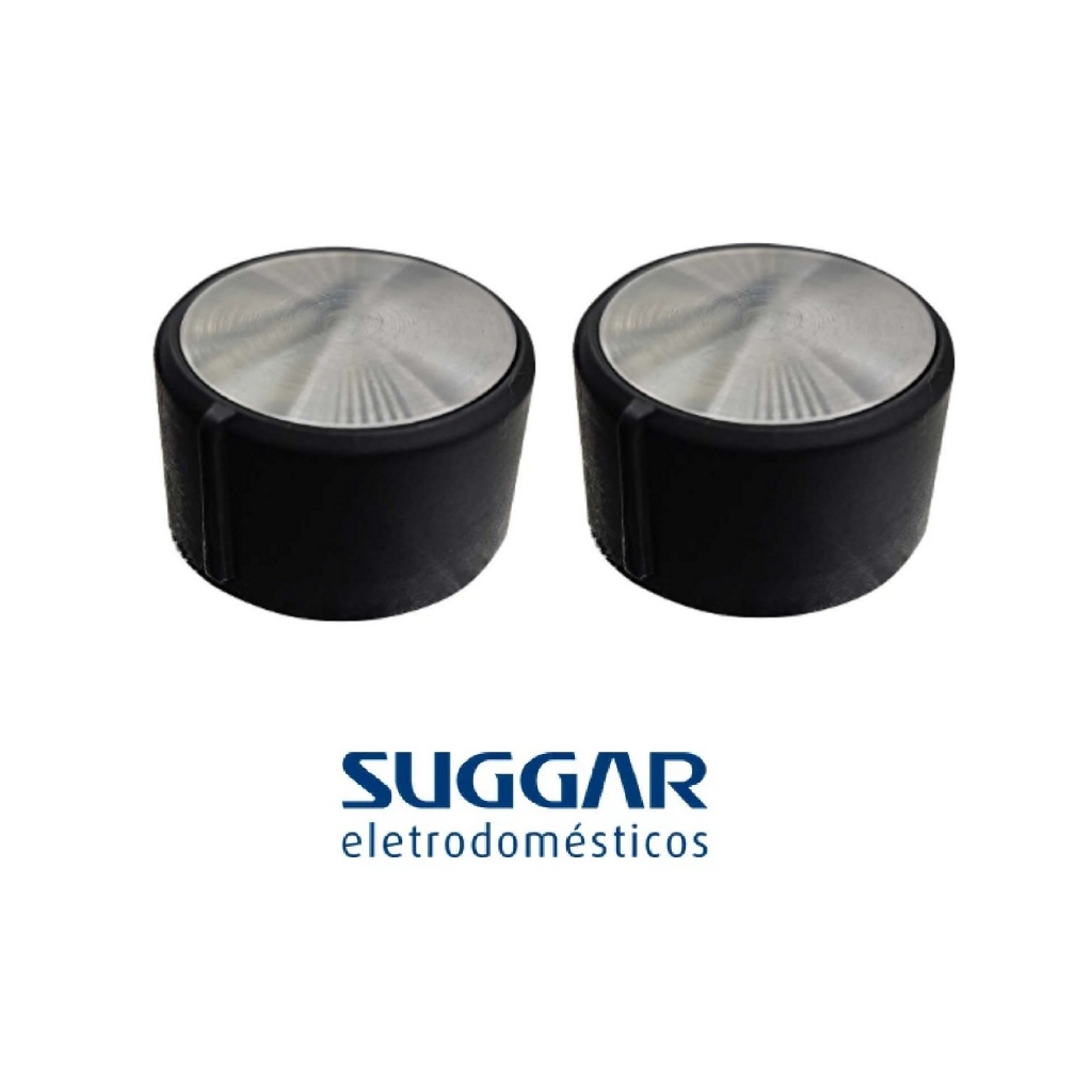 KIT 02 BOTAO SELETOR/TERMOSTATO FORNO ELETRICO SUGGAR 50/42L