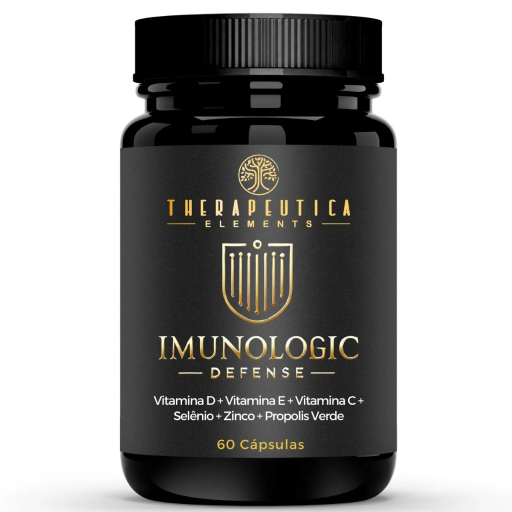 Imunologic Defense | Própolis 500mg + Vitaminas C, D, E, Selênio e Zinco 60 Cápsulas