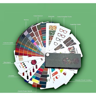 Cartela Cores Mini - Coloração Pessoal - Outono Escuro em Oferta na Shopee
