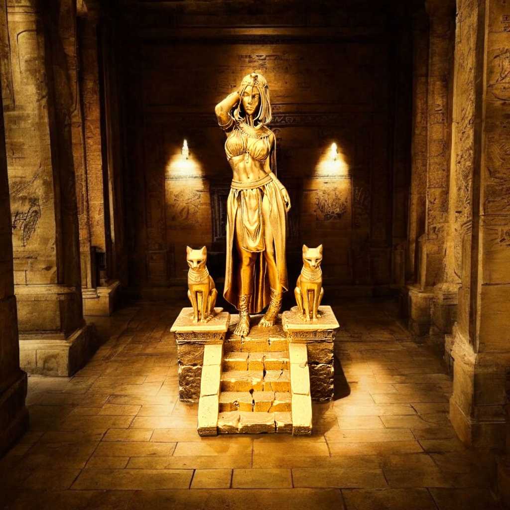 Cleópatra - Rainha do Egito - Estátua - Poder - Beleza - Sabedoria Feminina | Resina 3D Premium
