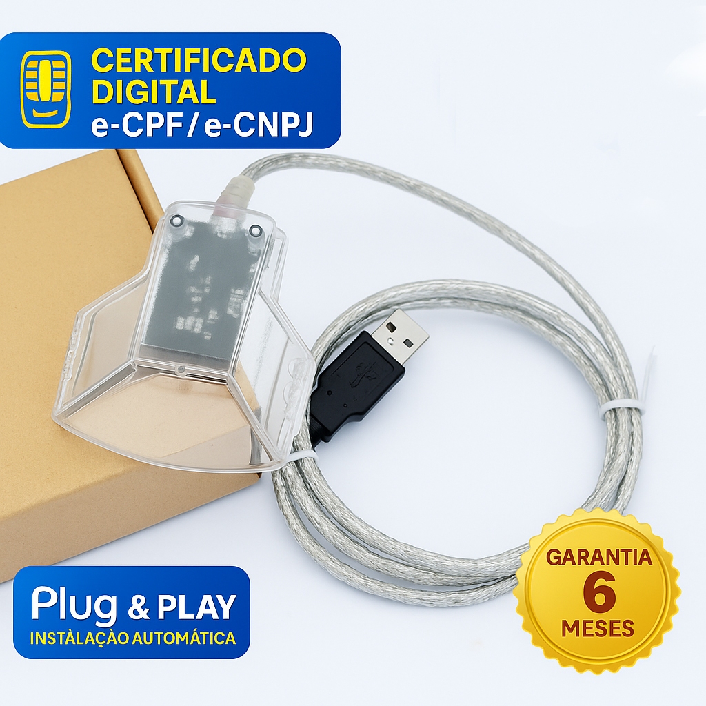 Leitor Smart Card Gemalto USB para Certificado Digital PC