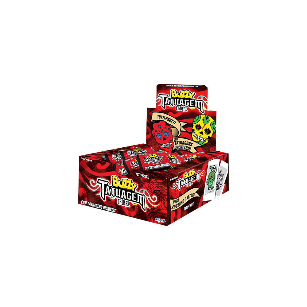 Chiclete Tattoo Tribal Tutti Frutti 90Un - Buzzy · foto 2