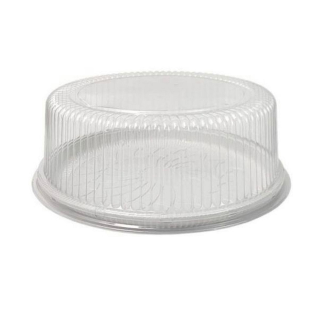 Embalagem Redonda Para Bolo Torta Descartável Plástico BP60 Tampa Alta