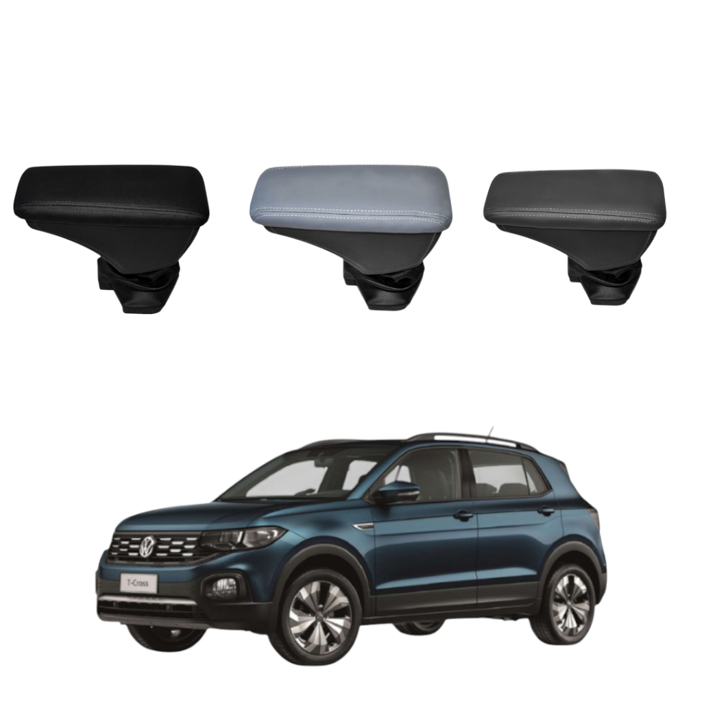 Apoio De Braço Encosto T-Cross 2019 a 2024 Courvin Descanso Console Central Porta Objetos Acessorios em Oferta na Shopee