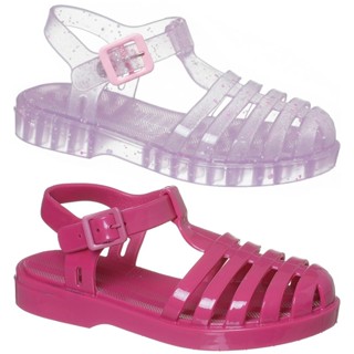 KIT 2 PARES Sandália Papete Infantil Menina Feminino Transparente Aranha Glitter Confortável Macia em Oferta na Shopee