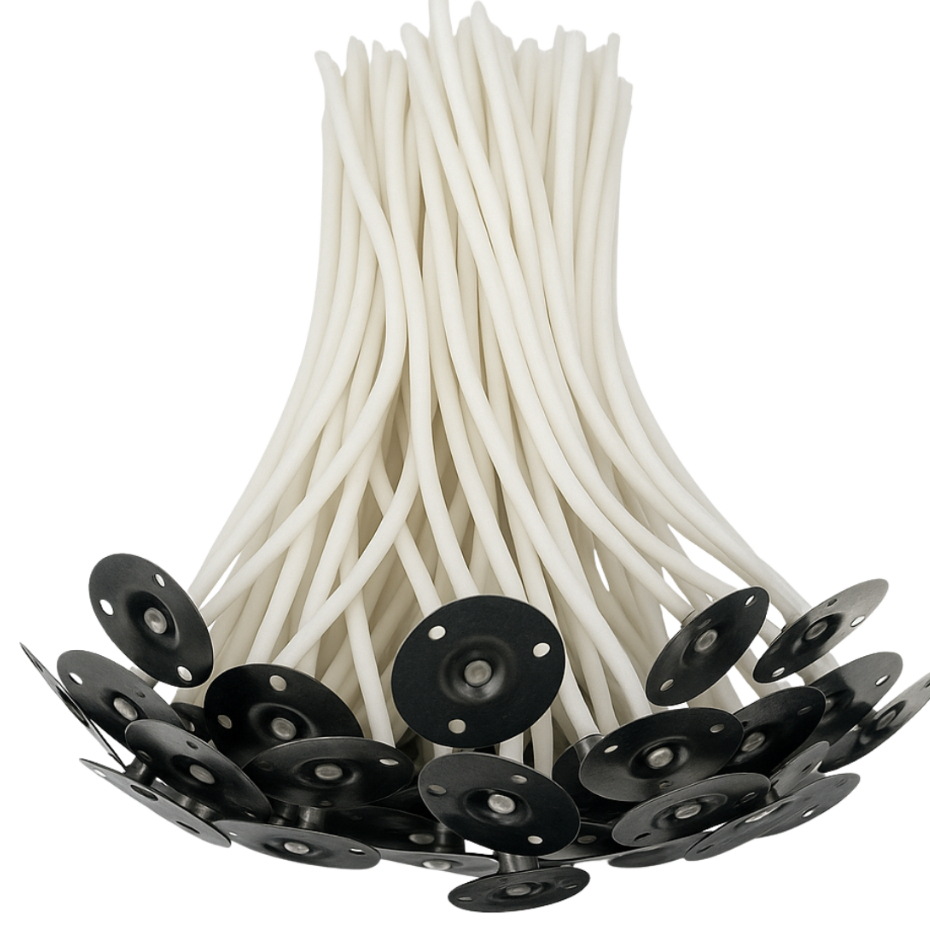 Pavio para velas Artesanais 10cm kit com 10 -50-100 Pçs montado com ilhós  A2030 Fino em Oferta na Shopee