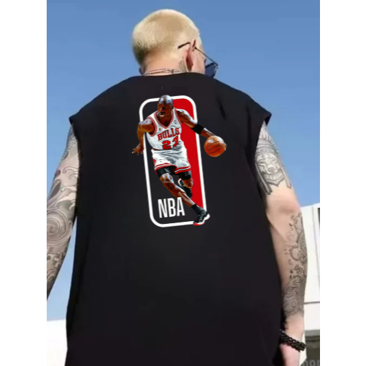 Regata Nba Chicago Streetwear Algodão Oversized Unissex 100% Feminina Masculina Premium Camisa Estampada Baskete