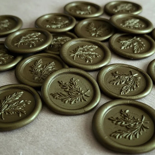 Lacres de Cera Verde Oliva para Convite de Casamento Envelope Cartas Selo de Cera Vintage Dupla Face em Oferta na Shopee