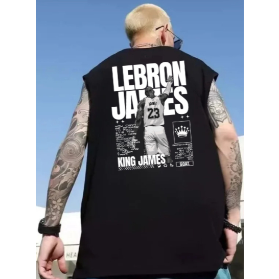 Regata James Lebron  Lakers  - Camiseta NBA LeBron Basquete Algodão King LEBRON JAMES Baskete Premium