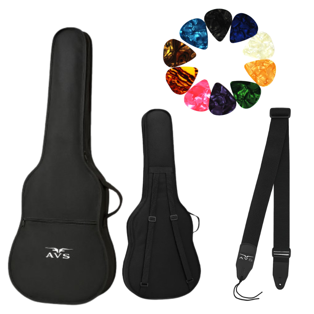 Capa De Violão + Correia De Violão +10 Palhetas em Oferta na Shopee