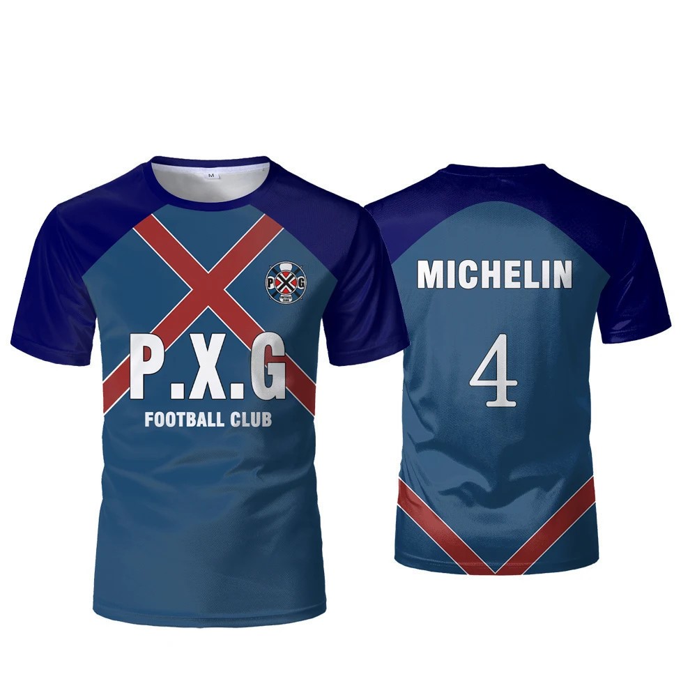 Camisa de Uniforme de Futebol de Anime Japonês Pxg Blue Lock No. 9 Camisetas Casuais Rin Shidou Cosplay para Homens NHPC