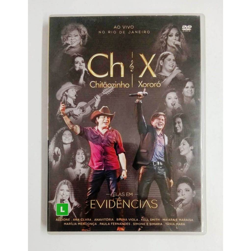 Chitãozinho & Xororó Elas Em Evidências DVD Original Msc