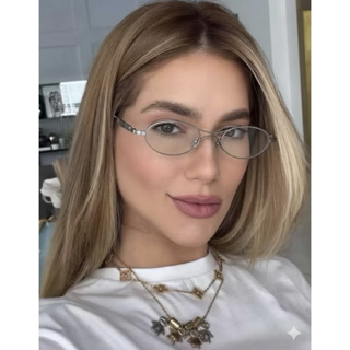 Óculos Oval feminino modelo Virgínia filtro uv400 em Oferta na Shopee