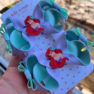 Laço Ariel, laço fundo do mar, laço sereia em Oferta na Shopee