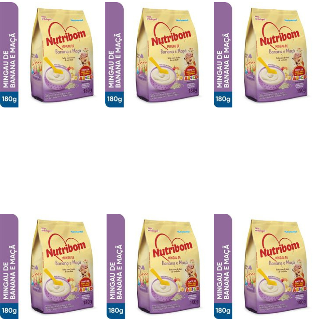 Mingau Nutribom sachê 6un De 180gr