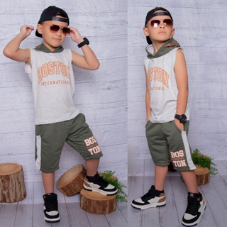 Conjunto Infantil Menino Lançamento Verão Camisa 100% Algodão e Bermuda  Veste do 2 ao 14 anos em Oferta na Shopee
