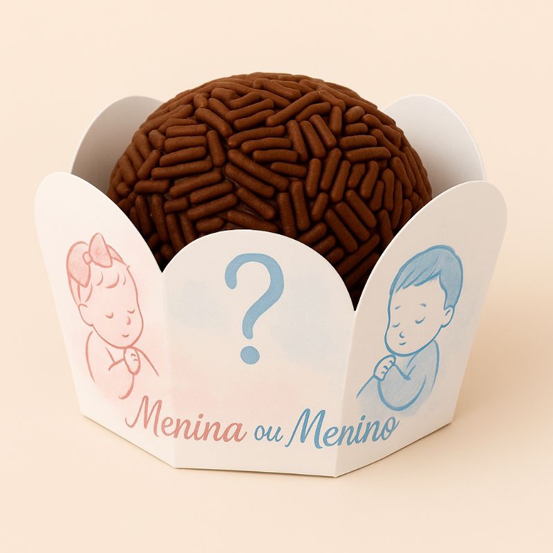 Forminha chá revelação menino ou menina,lembrancinha chá revelação,forminha personalizada,forminha brigadeiro, beijinho