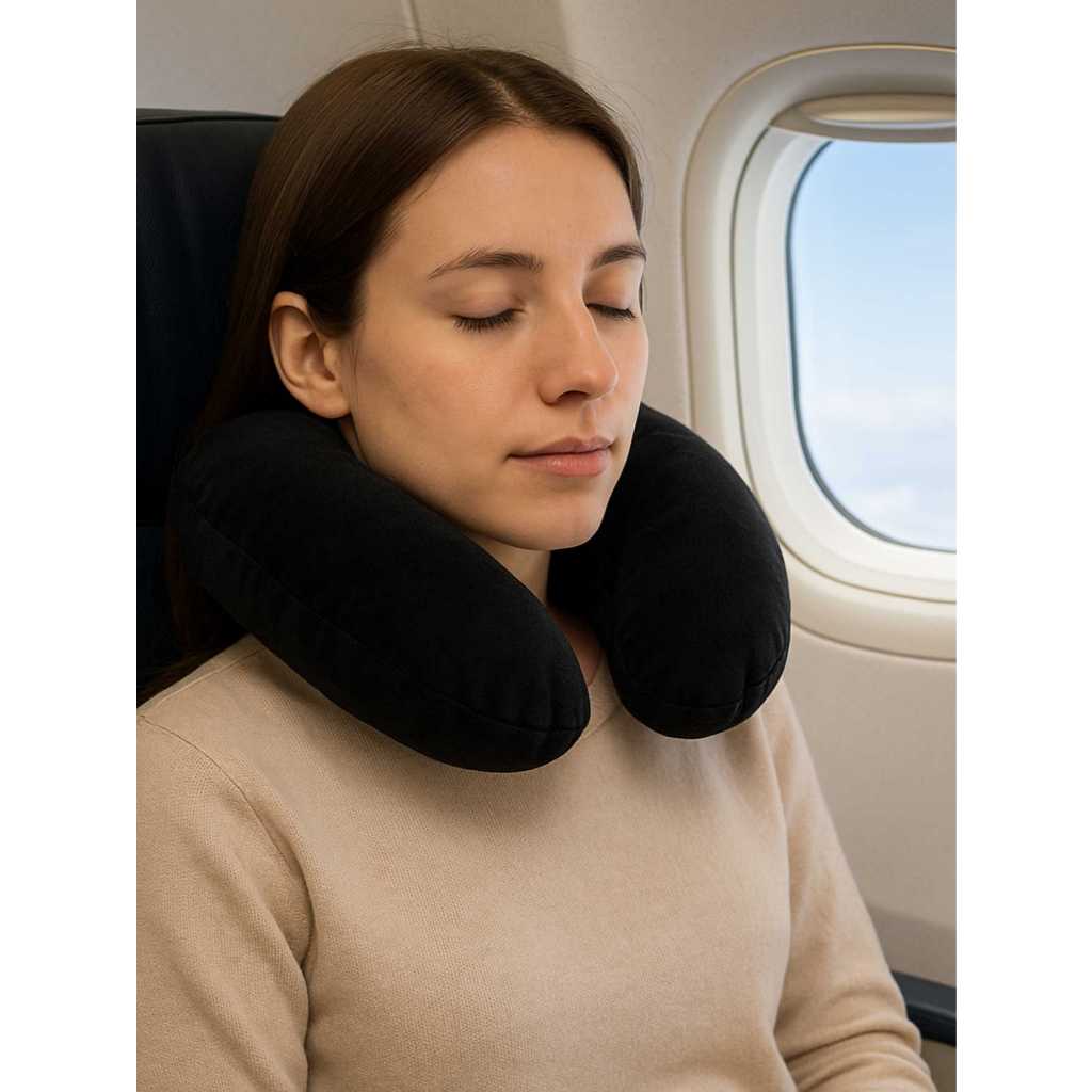 Imagem Travesseiro Almofada De Viagem Para Pescoço 30x30cm