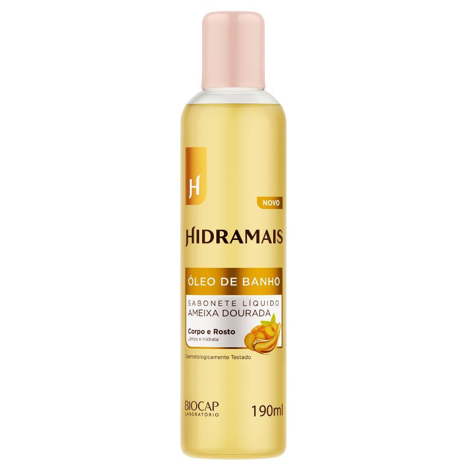 Óleo de Banho Sabonete Líquido Ameixa Dourada 190ml Hidramais