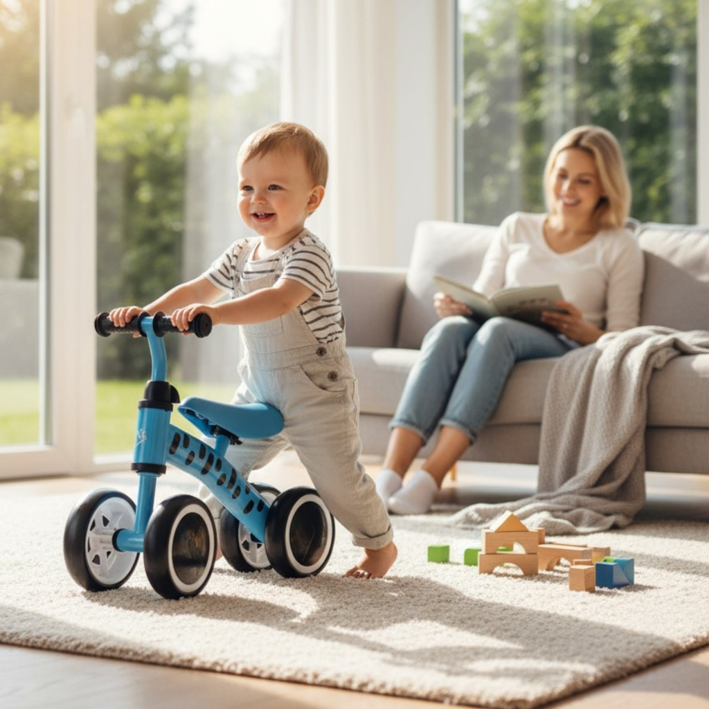 Bicicleta triciclo Bebê equilibrio Andador Infantil Zippy Toys ajuda na coordenação motora até 24kg