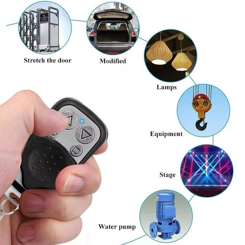 Controles Remotos De 433 Mhz Para Portas Eletrônicas Garagens Residenciais 4 Botões -LE=7001 — imagem 2 de 2