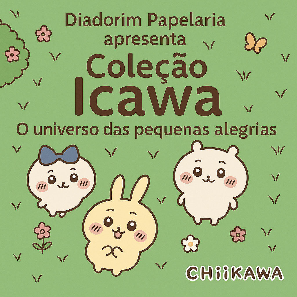 💖 Coleção Icawa – O universo das pequenas alegrias 💫 (Broches, Chaveiros, Pelúcias)