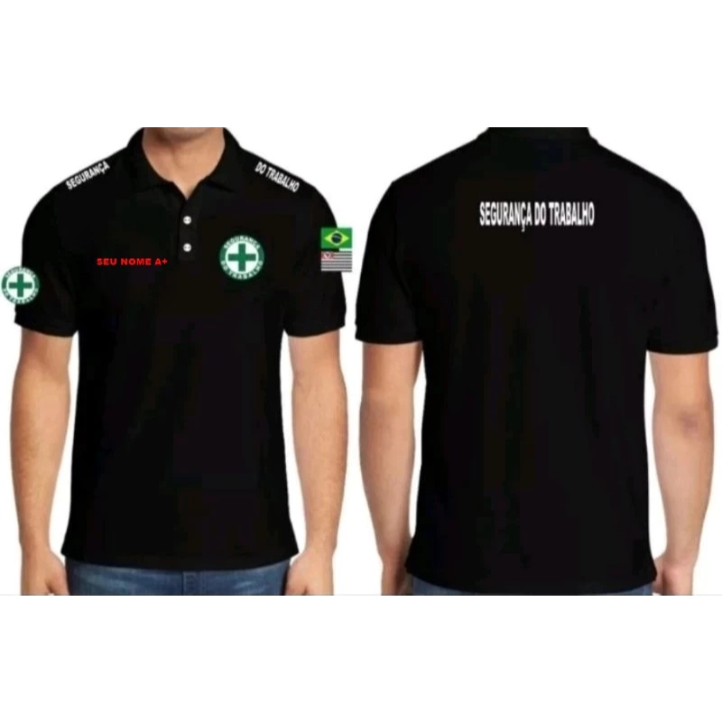 Camisa Polo Segurança Do Trabalho Camiseta Serviço Promoção MANDAR NOME