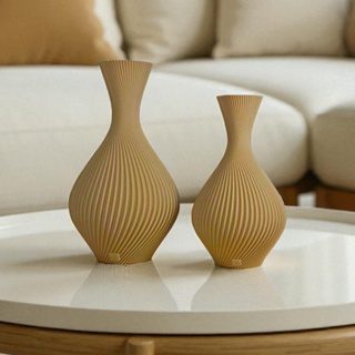 Kit 2 Vasos Decorativos Duna | Acabamento Premium | Mesa Rack Aparador | Decor Sala Quarto Banheiro em Oferta na Shopee