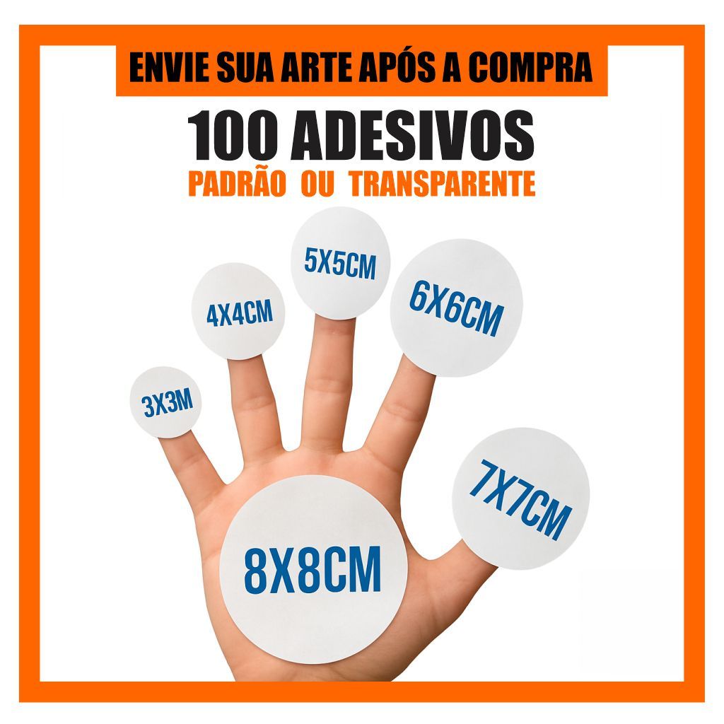Kit 100 Adesivos Personalizado Etiquetas Para Marca Logo Empresa Vinil Alta Resolução Prova D'Água em Oferta na Shopee