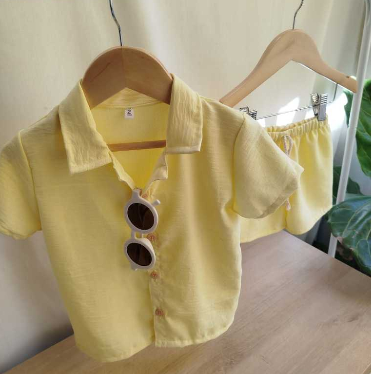 Conjunto Infantil Menino - Camisa e Bermuda Mauricinho Moda kids**& em Oferta na Shopee