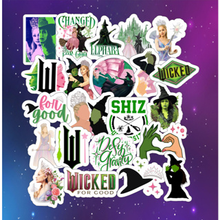 Pack Stickers - Wicked For Good - Elphaba & Glinda - Oz - 22 unidades - Adesivos em Oferta na Shopee