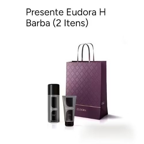 Combo Eudora H Masculino – Espuma de Barbear 200ml + Balm Pós-Barba 75g | CicaBeleza | Kit Presente Homem