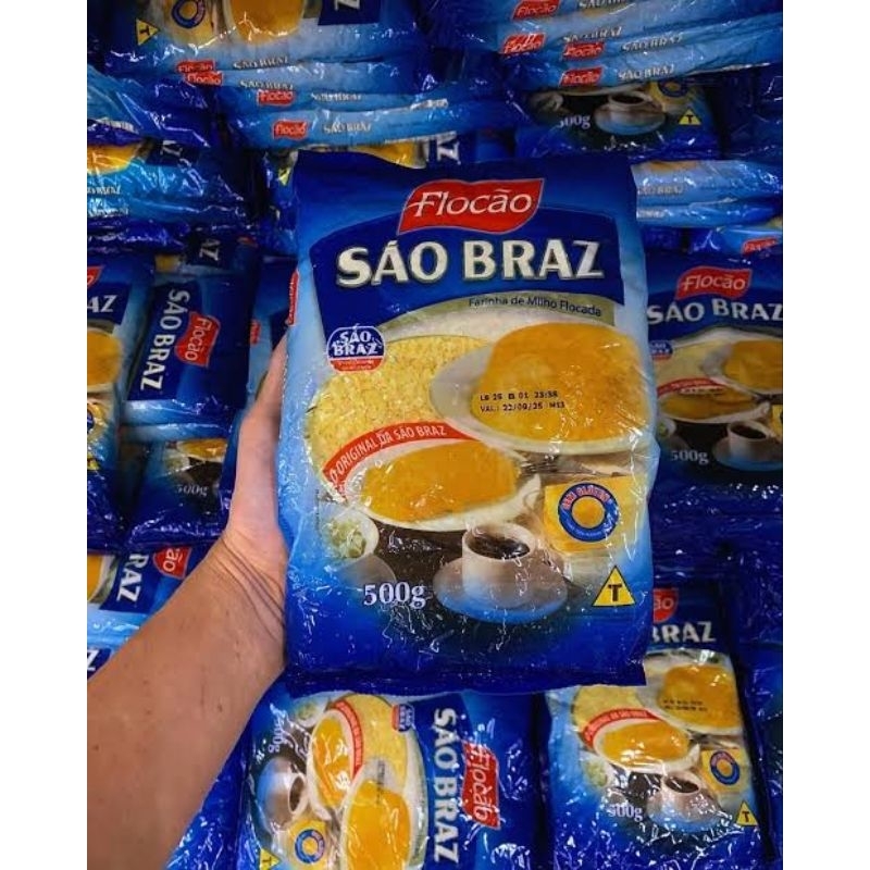 Cuscuz Flocão São Braz 4 Unid Com 500G
