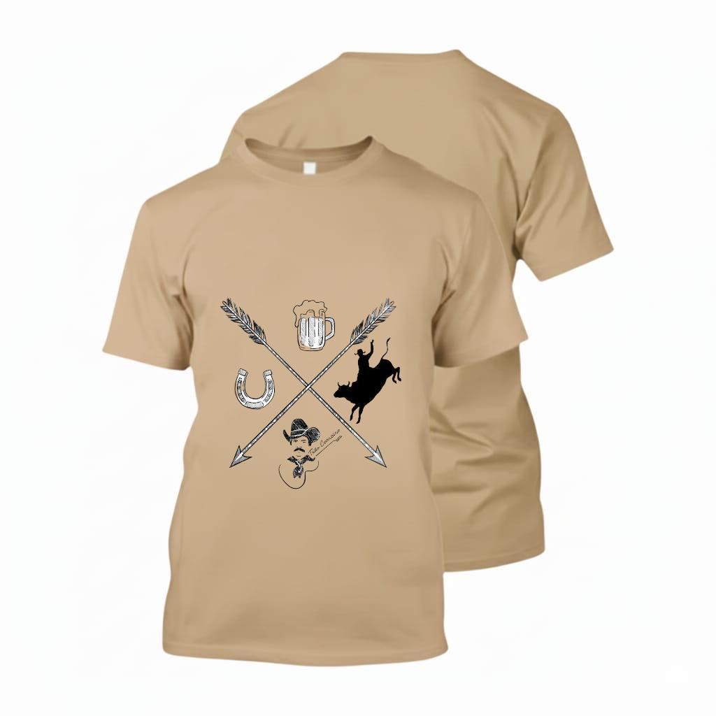 Camiseta Country Texas Farm Estampada Unissex Texana Agro Premium 100% Algodão Estampada Premium