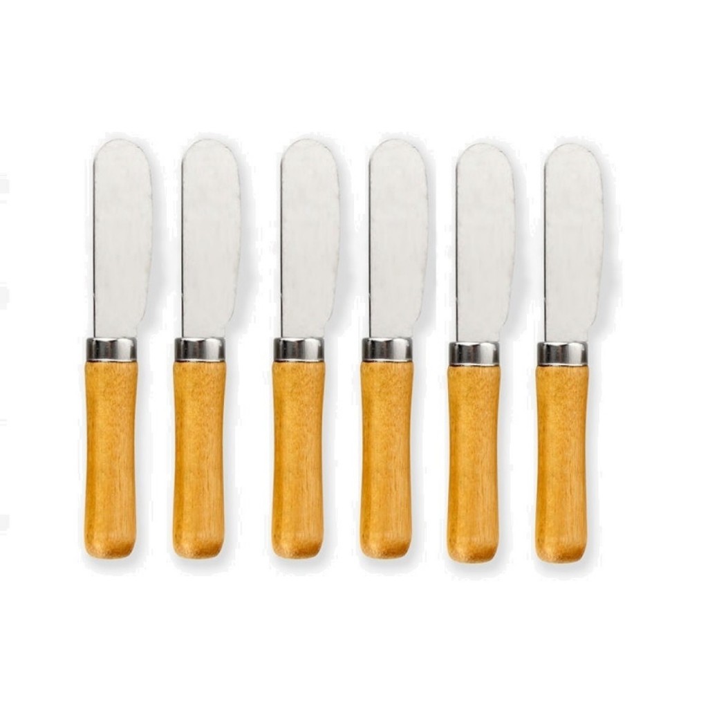 Conjunto De Espátulas Manteiga Patê Geleia 6 Peças