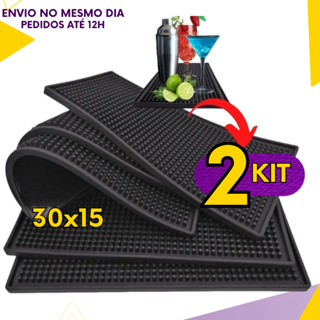 Kit 2 e 1un Tapete Escorredor de Louças Bar e Barbeiro em PVC Emborrachado Antiderrapante em Oferta na Shopee