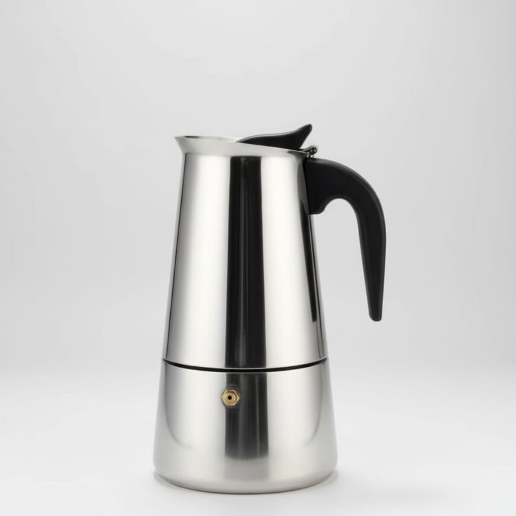 Imagem Cafeteira Italiana em Inox Café Moka Expresso 4 e 9 Xícaras