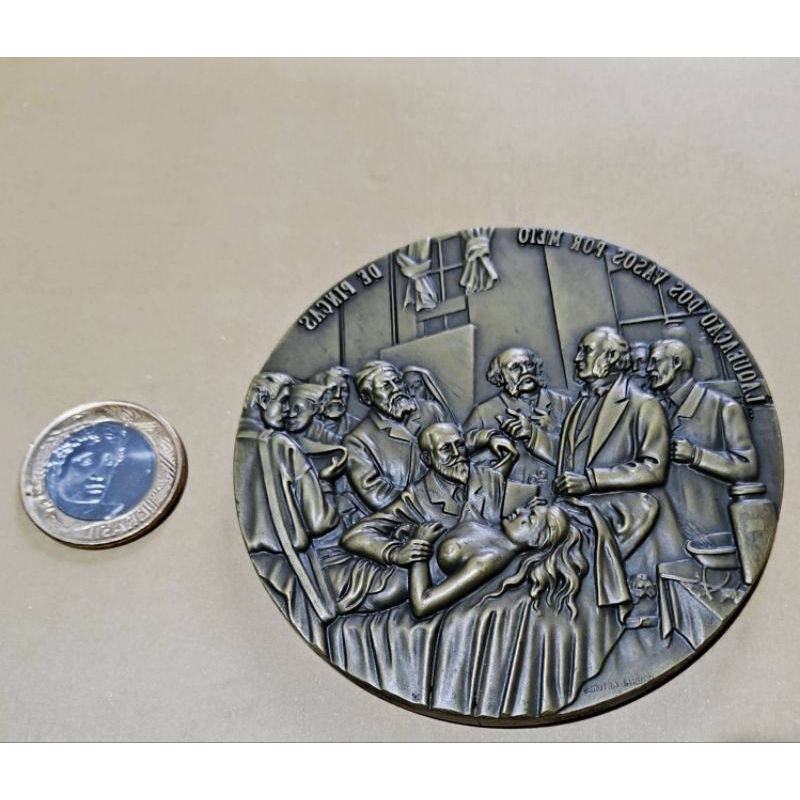 EL.065- Medalha de Bronze Escultor Cabral Antunes Portugal, descoberta MSD 1963, 1964, 1973