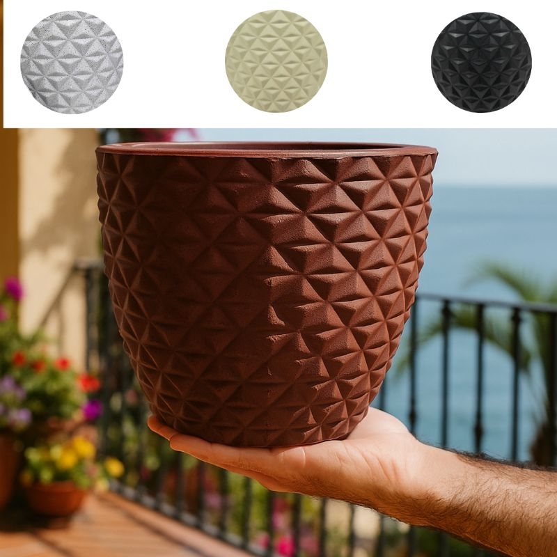 Vaso para planta ou flor ,casa jardim em polietileno diamantes n 0 em Oferta na Shopee