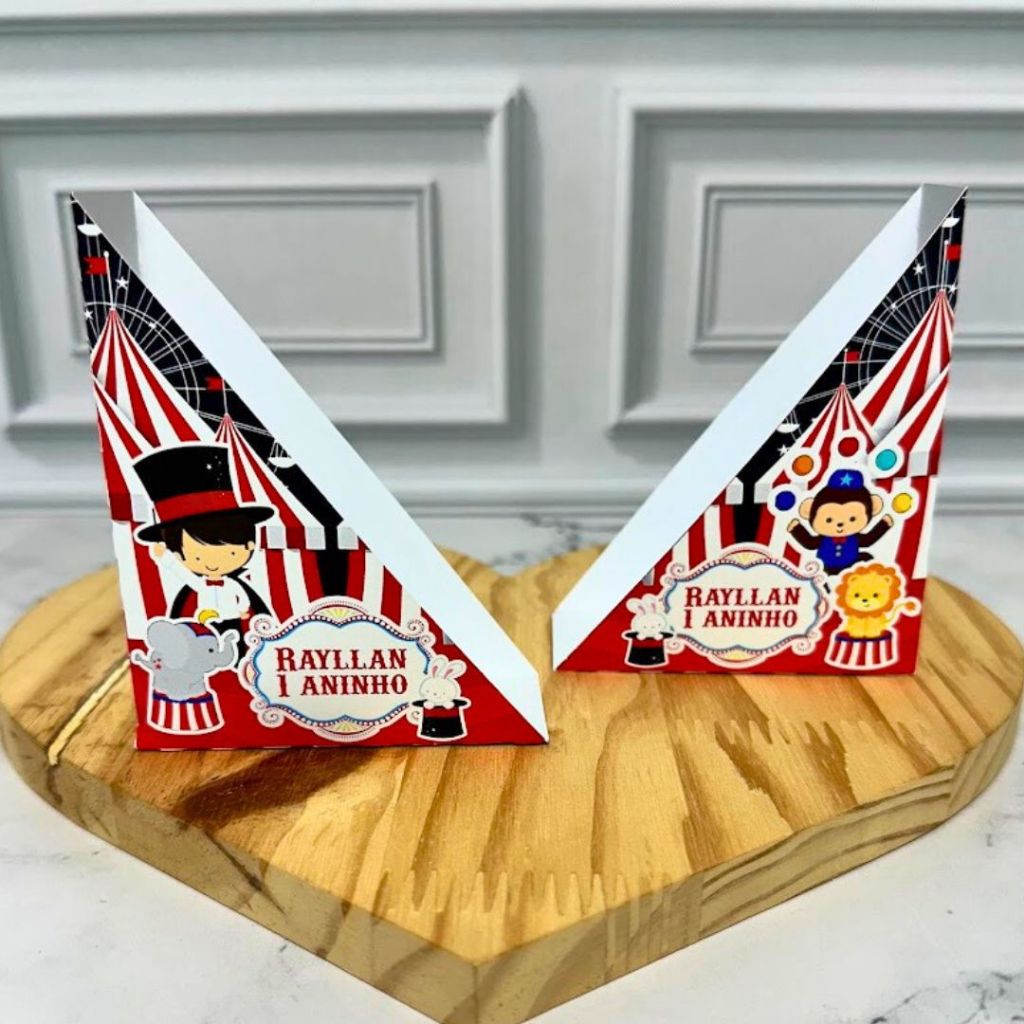 Porta Guardanapo Circo Menino Personalizado – Papelaria para Festa Infantil