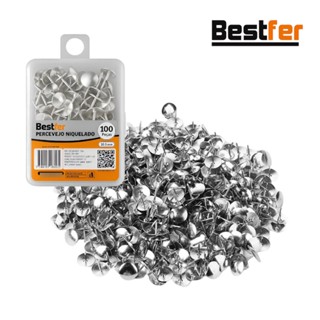 Percevejo Niquelado Prateado Tachinha 10,5mm Com Estojo em Oferta na Shopee